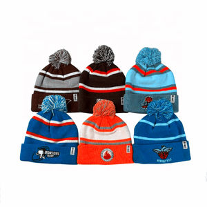 Gorro de punto bordado unisex de invierno de alta calidad de acrílico con logotipo personalizado para hombres - Product Image 6