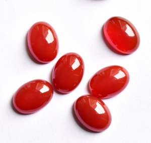 Cabujón calibrado ovalado de ónix rojo, cabujón de piedras preciosas sueltas para joyería, anillos, COLLAR COLGANTE, 5X3 MM a 20X15 MM, Ágata roja - Product Image 4