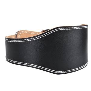 Cinturón de Levantamiento de Pesas de Una Sola Hebilla, Cuero de 4 Pulgadas con Hebilla de Seguridad - Product Image 2