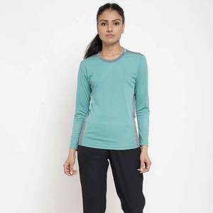 เสื้อยืดออกกำลังกายสำหรับผู้หญิงที่ใส่สบายทนทานและระบายอากาศได้ดีเหมาะสำหรับใช้ในยิมโยคะและกิจกรรมลำลอง - Product Image 1