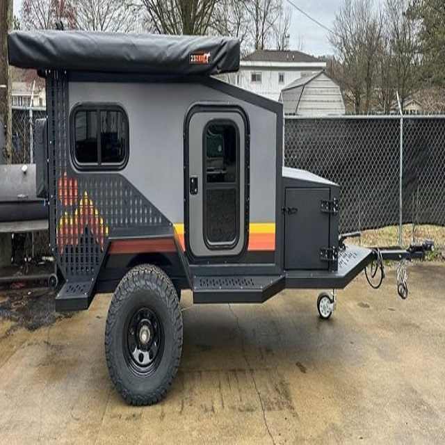 Premium Quality Cheap Off Road Van Mini Camper Motorhome Teardrop Travel Trailer with Bathroom for Camping Enthusiasts