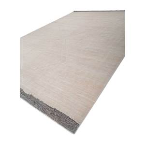 Alfombra de Lana Color Marfil, Tejida a Mano, con Patrón Geométrico, Estilo Clásico para Sala de Estar y Pasillo, Tamaño 9x12 - Product Image 2