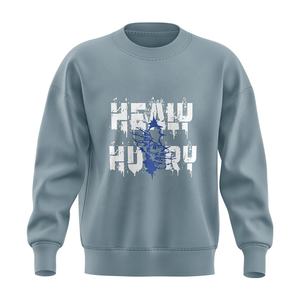 Sweats épais surdimensionnés coton polaire blanc personnalisé bouffée impression hommes et femmes sweats pour Streetwear - Product Image 5