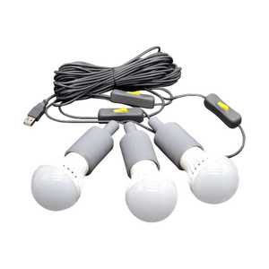 ไฟ LED แบบสาย USB 3 เส้น - ไฟ LED กำลังต่ำสำหรับกรณีฉุกเฉิน แคมป์ปิ้ง และการใช้ชีวิตแบบออฟกริด - Product Image 1