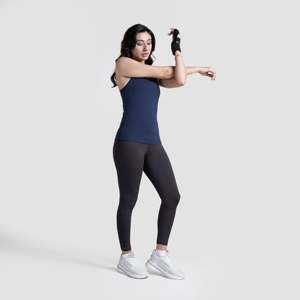 Charcoal Knitted Gym <b>Leggings</b> for Women <b>Workout</b> Run <b>Leggings</b> Made in Pakistan-GymArmour - Product Image 4