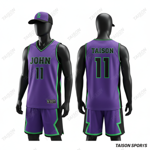 Ensemble de maillot et short de basket-ball pour hommes en maille polyester premium 180 GSM, vert et blanc avec panneaux contrastés, logo personnalisé par sublimation - Product Image 3