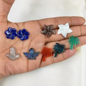 Cuentas de piedras preciosas talladas en pájaro volador de piedra lunar gris, cuentas de piedras preciosas talladas en piedra lunar Natural, proveedor mayorista para hacer joyas - Product Image 6