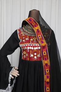 Tallas personalizadas de la mejor calidad, ropa informal floral, vestido Kuchi afgano bordado hecho a mano, nuevos diseños, vestidos afganos para mujer - Product Image 2