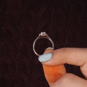 Joyería fina personalizada Anillos de boda de compromiso de plata esterlina S925 de oro rosa para mujer 18K Trendy 925 Silver 14K Gold IGI Certified - Product Image 4