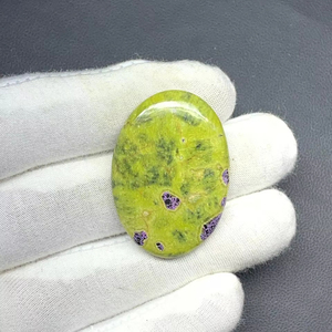 Cristal de jaspe verde Natural hecho a mano de grado AAA Atlantasite joyería de piedras preciosas sueltas de alta calidad piedra maravillosa - Product Image 1