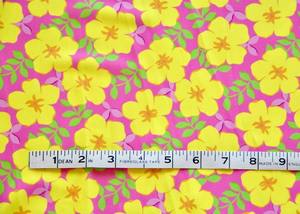 Tela con estampado floral reciclado para traje de baño, Bikinis, ropa deportiva, estiramiento antipastillas, forro resistente a las manchas de urdimbre transparente para niños - Product Image 5