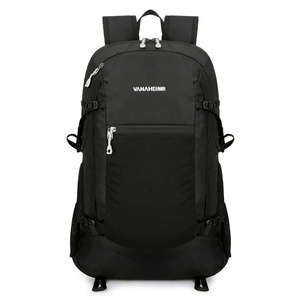 VanAheimr Unisex Nylon <b>Backpack</b> 20-37L Zipper Closure Arcuate Shoulder Strap Hiking <b>Bag</b> - Product Image 1