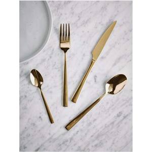 Cadeau de mariage ou de pendaison de crémaillère, vaisselle élégante, passe au lave-vaisselle, comprenant une fourchette, une cuillère, un couteau, plaqué argent - Product Image 5