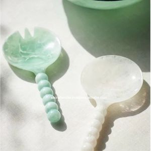 Couverts de concepteur de cuillère à manger en résine faits à la main de haute qualité pour les hôtels et les restaurants à la maison pour les salades - Product Image 5