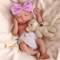 Poupée Reborn en Silicone Réaliste Babeside Noah 12'' Mini Bébé Fille Nouveau-né Modèle Jouet