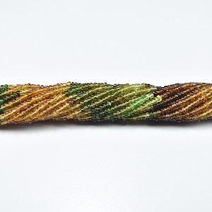 Perles de tourmaline naturelle AAA faites à la main, 4,5 à 5 mm, rondelles lisses, brin de 14 pouces, perles de pierres précieuses multicolores pour bijoux - Product Image 4