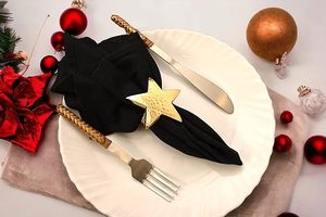 ห่วงใส่กระดาษเช็ดปากโลหะอลูมิเนียมขนาดใหญ่มีสไตล์สำหรับงานปาร์ตี้เพิ่มความหรูหราให้กับโต๊ะอาหารของคุณ - Product Image 5