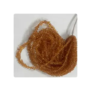 Perles de saphir en forme de larme, briolette, multi-facettes, qualité supérieure, certifiées par un tiers, Alif International, pour la fabrication de bijoux en Inde - Product Image 1