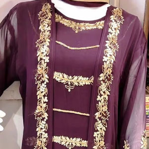 Ropa India pakistaní de diseño moderno sin costuras, hermosos trajes de fiesta Premium bordados a mano, a la moda - Product Image 2