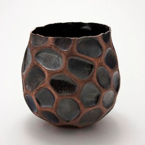 Forme ronde incurvée ensemble de 2 vases à fleurs en métal jardinière décor à la maison dessus de table meilleure vente - Product Image 4