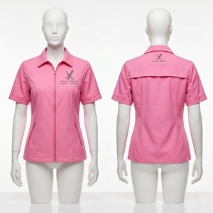Chaqueta de Barbería para Mujer, 240 GSM, Poliéster y Spandex Premium, Color Lavanda, Panel Princesa, Uniforme Personalizado con Logotipo por Transferencia de Calor - Product Image 3