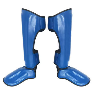 Almohadillas de boxeo OEM personalizadas, Protección deportiva a bajo precio para adultos, espinilleras de cuero impermeables hechas en Pakistán - Product Image 4