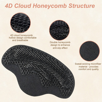 Protections de talon en gel souple pour chaussures trop grandes, coussinets anti-ampoules et douleurs au talon, inserts 4D Cloud Honeycomb pour chaussures amples