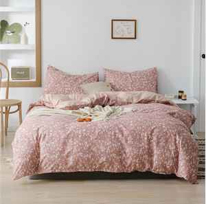 Ensemble de draps en coton de qualité élégante imprimé floral solide Style classique confortable et idéal pour offrir 3 pièces - Product Image 4