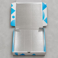 Boîte à pizza en carton ondulé personnalisée avec doublure en aluminium pour les fêtes et événements, emballage à emporter, vente en gros pour le Nouvel An