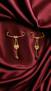 แหวนที่มีคุณภาพมั่นใจได้กับทองคำ22K ชุดเครื่องประดับเจ้าสาวแบบดั้งเดิมสำหรับขายโดยผู้ส่งออกอินเดีย - Product Image 3