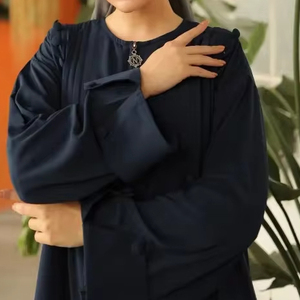 Kaftan ลูกปัดหินทำมือสำหรับผู้หญิงมุสลิมแบบดั้งเดิมมีสีสันสวยงามทันสมัยดีไซน์ใหม่ผ้าไนลอนแขนยาว - Product Image 1