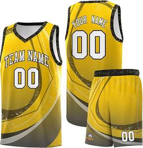 Diseña tu propia ropa de baloncesto, sublimación juvenil para hombre y mujer, conjunto de uniforme de baloncesto Reversible, camiseta de baloncesto personalizada - Product Image 1