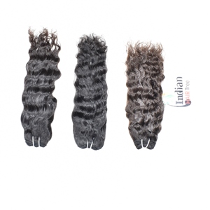 ผมแท้แบบเวอร์จินอินเดียจากผู้บริจาคคนเดียว แบบมัดเป็นช่อ  แบบลอนธรรมชาติ  ไม่ผ่านการแปรรูป  จัดเรียงเกล็ดผม  แบบถักทอแน่น  ต่อผมธรรมชาติ  มีจำหน่าย - Product Image 2