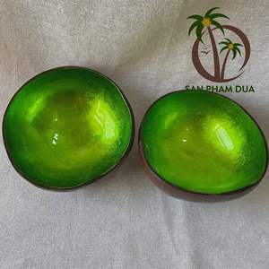 ชามกะลามะพร้าวแกะสลักเป็นมิตรต่อสิ่งแวดล้อมดีไซน์เคลือบเงามะพร้าวจากผู้จำหน่ายเวียดนาม - Product Image 3