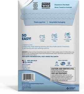 Tru Earth Platinum - Heavy Duty <b>Laundry</b> <b>Detergent</b> Sheets - Up to 64 Loads (32 Count), Fresh Linen Scent - Product Image 3