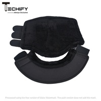 Bottes de protection pour chevaux TECHIFY en similicuir avec sangles à paillettes et bordure en fausse fourrure