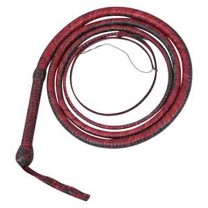 Low MOQ <strong>Leather</strong> <strong>Bull</strong> <strong>Whips</strong> Customize Color Eco Friendly Handling Training Tools 6 Feet Long 8 Plait Horse Riding Cracker <strong>Whips</strong>