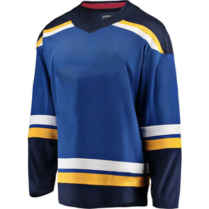 Maillot de hockey sur glace 100% polyester Impression par sublimation Logo brodé Maillot de hockey sur glace personnalisé - Product Image 3