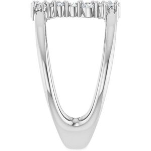 Bague à motif de diamant en espace négatif - Product Image 4