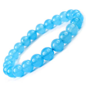 <b>Blue</b> Onyx <b>Crystal</b> <b>Bracelet</b> Natural Healing Gemstone for Clarity & Confidence - Product Image 1
