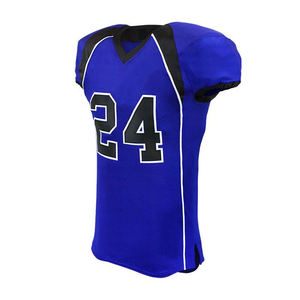 Conjunto de fútbol americano de poliéster 100%, uniforme de manga corta de alta calidad en tamaño XL, hecho de fábrica con técnica de sublimación - Product Image 2