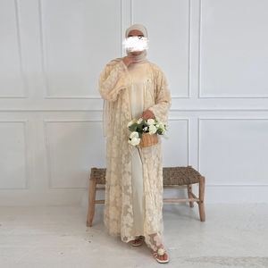 New <b>Abaya</b> Factory OEM/ODM Dubai <b>Abaya</b> Luxury EID Islamic Kimono Muslim <b>Women</b> Dress 3D Textured Floral Modest Gorgeous <b>Abaya</b> - Product Image 6