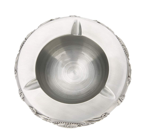 Cenicero de Bolsillo Portátil de Metal de Alta Venta, Plateado, con Logotipo Personalizado, Estilo Clásico de Mesa, a Bajo Precio - Product Image 2