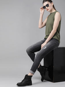 Logo personnalisé solide tricoté haut court Femme haute qualité rose recadrée débardeurs entraînement coton débardeur pour les femmes - Product Image 5