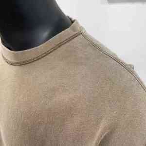 Camisetas de algodón lavado al ácido para hombre proveedor de fábrica al por mayor camiseta vintage de manga corta en blanco OEM ODM Etiqueta Privada Logotipo de impresión a granel - Product Image 3