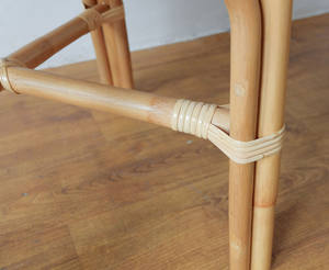 Silla Bohemia moderna hecha a mano, sillón de ratán natural con cojín para sala de estar, parque, patio - Product Image 4