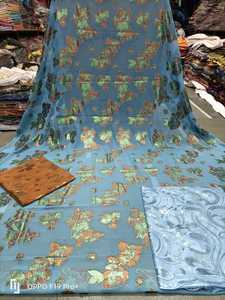 Vente chaude Faransawi Robe De Mariée De Haute Qualité 100% Soie Multicolore Imprimé Cristal Pierres Dirac Somali Respirant Tissé - Product Image 2