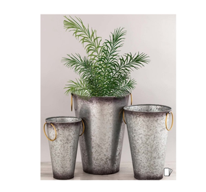 Nouveau Design Décoration Derniers Vases Modernes Style Meilleure Qualité Rustique Ferme Style Galvanisé Métal Sol Vase Décoration - Product Image 2