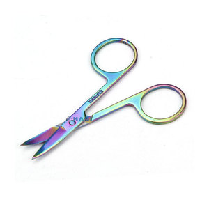 Ciseaux à ongles en acier inoxydable à haute teneur en carbone Ciseaux à cuticules pour salon de beauté à lame tranchante incurvée avec finition polonaise et logo personnalisé - Product Image 1