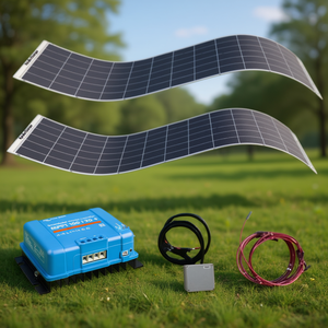 Apollo 620W Flexible Monocrystalline <b>Solar</b> Charging <b>Kit</b> 12V/24V for Automotive - Product Image 2